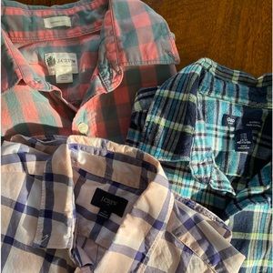 Mens Plaid Short Sleeve Summer Bundle